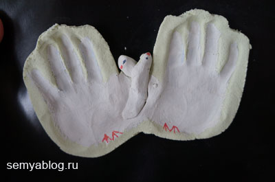 Как сделать отпечаток и слепок ручки или ножки ребенка Как сделать отпечаток и слепок ручки или ножки ребенка