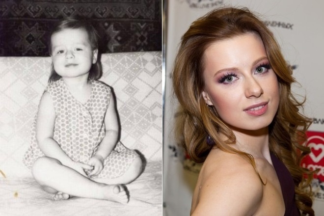 Юлия Савичева в детстве и сейчас Юлия Савичева в детстве и сейчас