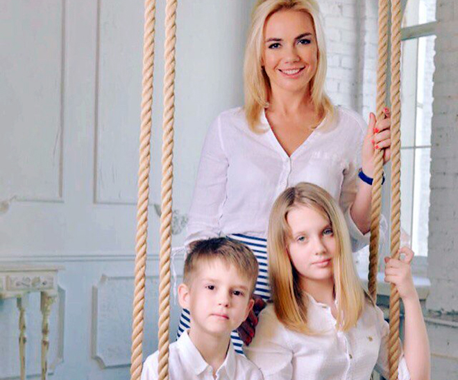 Анастасия Трегубова с детьми