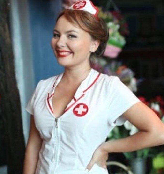Татьяна Морозова в образе сексуальной медсестры