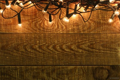 Christmas Garland on wooden wall backdrops