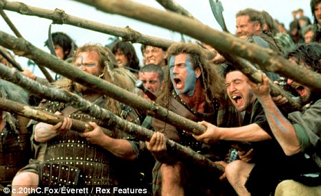 Braveheart grossed almost $300million worldwide and won five Oscars