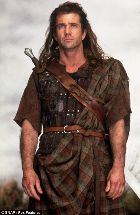 Lethal weapon: Mel Gibson as the legendary William Wallace in Braveheart