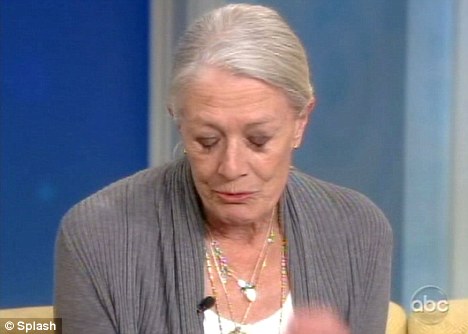 Emotional: Vanessa Redgrave struggles to hold back tears as she is asked about losing three family members on U.S. TV show The View