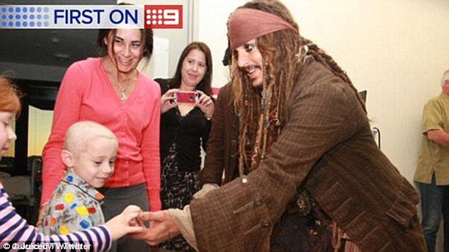 Speaking to Graham Norton about returning to the hospital to cheer up patients dressed as his Pirates of the Caribbean character Captain Jack Sparrow, Depp said: