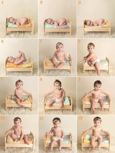 Фото ребенка в 1,2,3,4,5,6,7,8,9,10,11,12 месяцев 