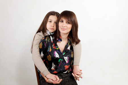 Ирина Муромцева со старшей дочерью