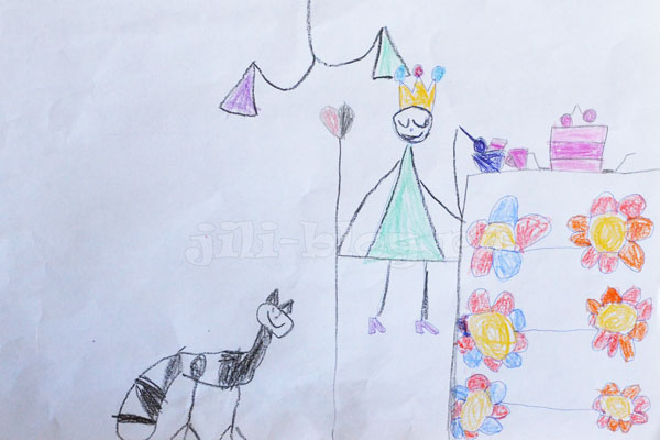 Детский рисунок Завтра принцессы