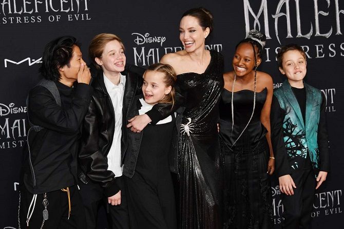 Джоли и дети
