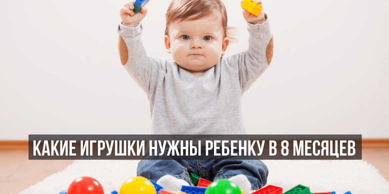 Развивающие игрушки для ребенка 8 месяцев
