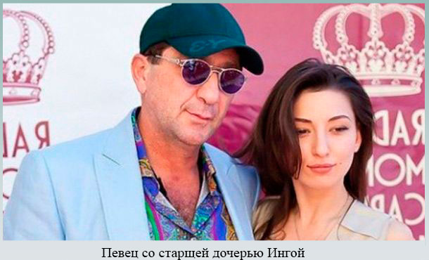 Фото из детского архива певца Певец со старшей дочерью Ингой