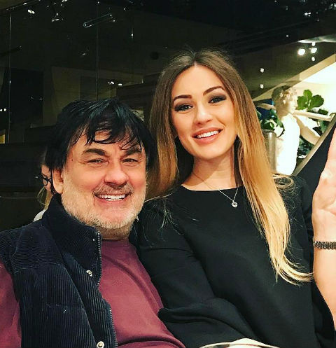 Александр Серов с дочерью Мишель