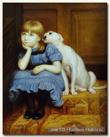 Милые Дети и животные в классической живописи