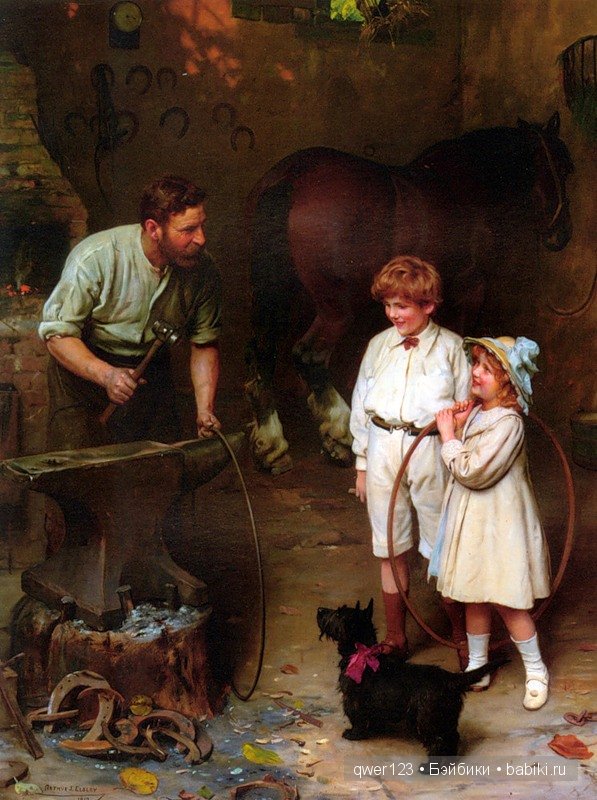 Милые Дети и животные в классической живописи