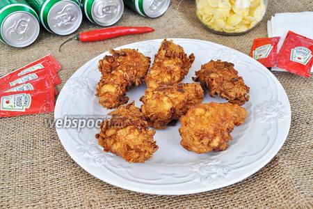 Фото рецепта Острые крылышки KFC