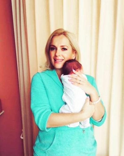 Мария Порошина и ее новорожденный сын