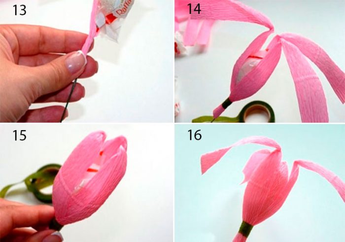 Букет из конфет тюльпаны своими руками масте