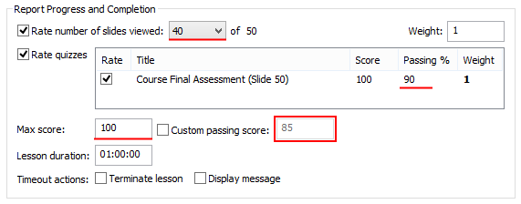 Rate 40 slides of 50 Rate quiz with Passing Score 90%