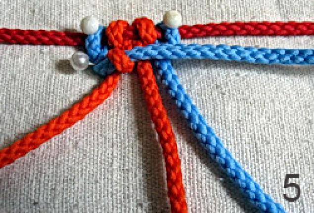 Техника плетения макроме горизонтальный репсовый узел