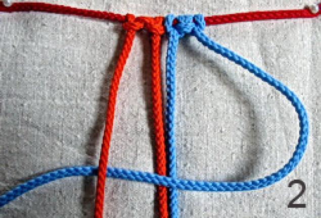 Техника плетения макроме плетеный узел