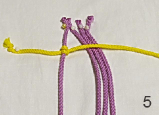 Техника плетения макроме вертикальный репсовый узел