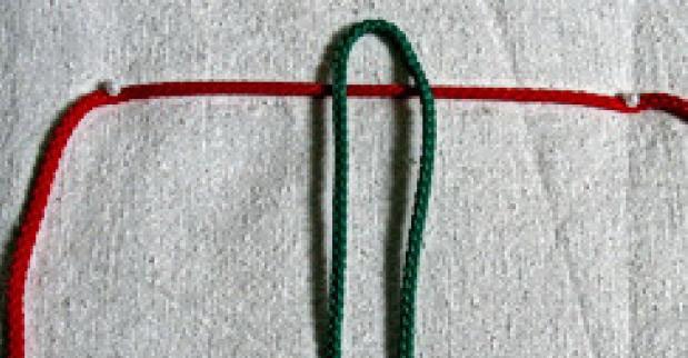 Техника плетения макроме замочек наружу